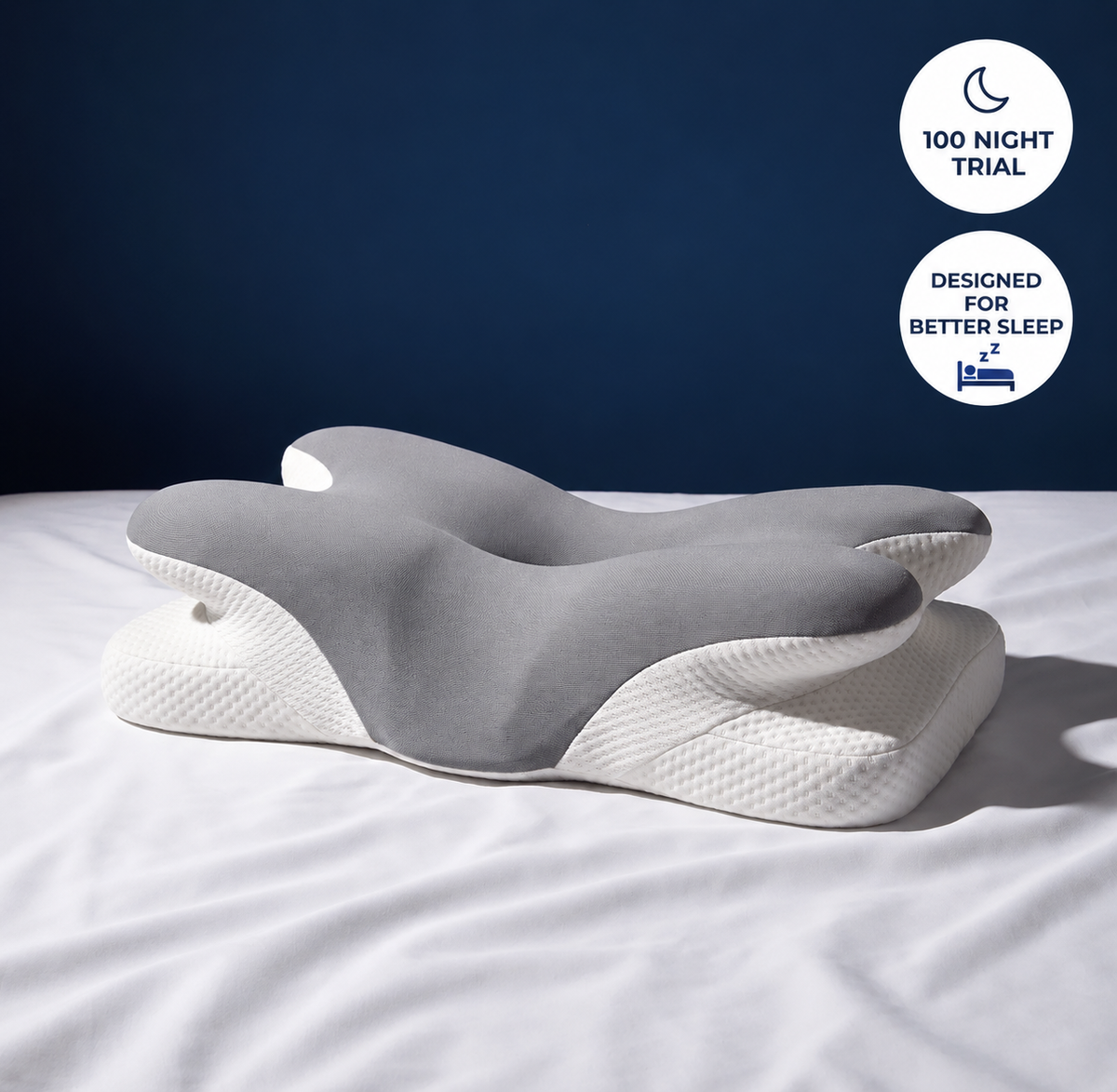 Contour Cervical Pillow – Neck & Shoulder Support for Side Sleepers