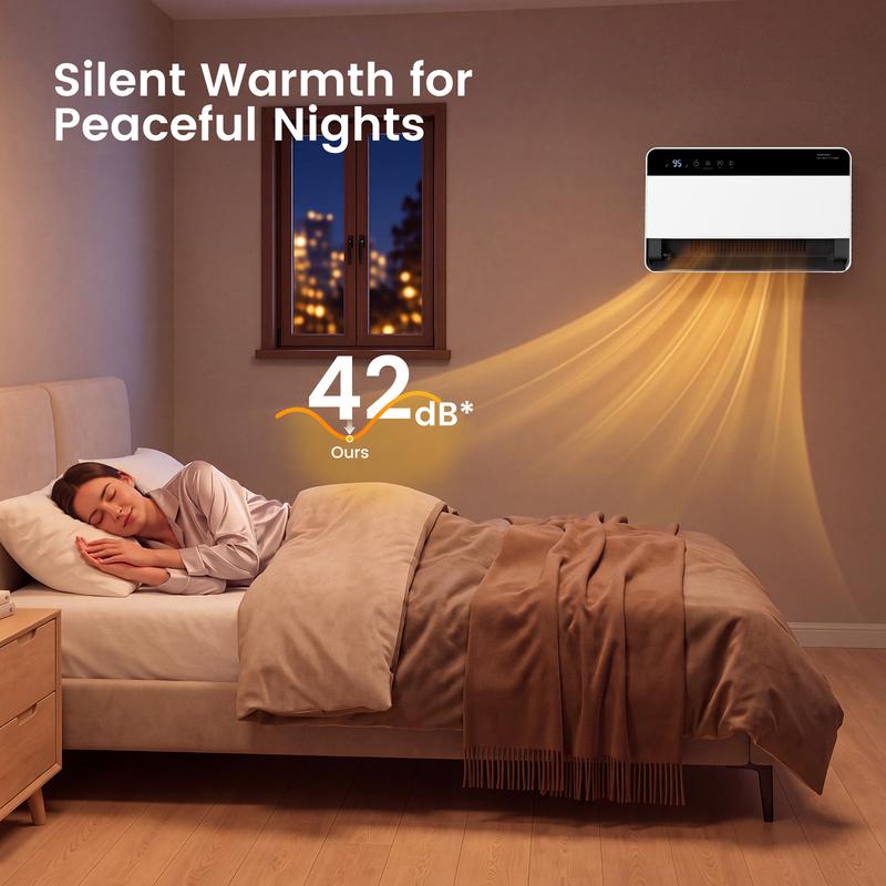 ProWarm 1500W Wall-Mounted Convection Heater — Smart Touch & Remote Control