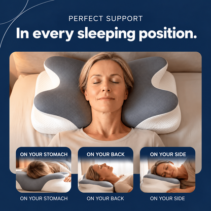 Contour Cervical Pillow – Neck & Shoulder Support for Side Sleepers