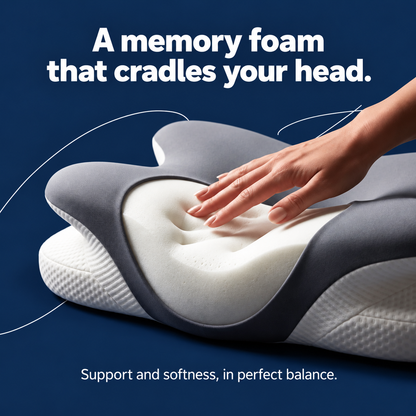 Contour Cervical Pillow – Neck & Shoulder Support for Side Sleepers