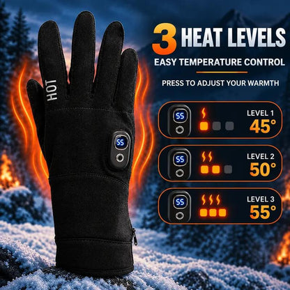 Pro Rechargeable Heated Gloves — 360° Full-Coverage Warming