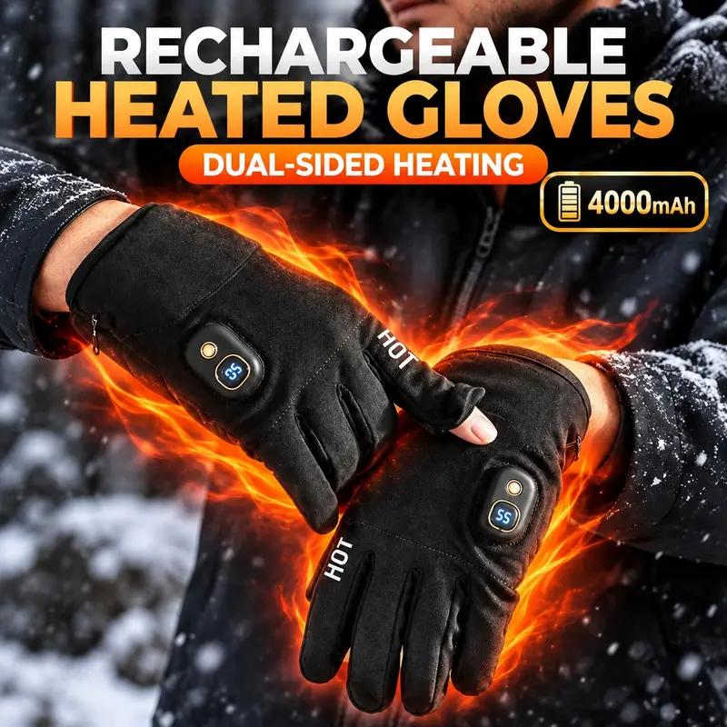 Pro Rechargeable Heated Gloves — 360° Full-Coverage Warming