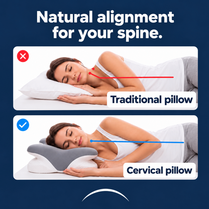 Contour Cervical Pillow – Neck & Shoulder Support for Side Sleepers