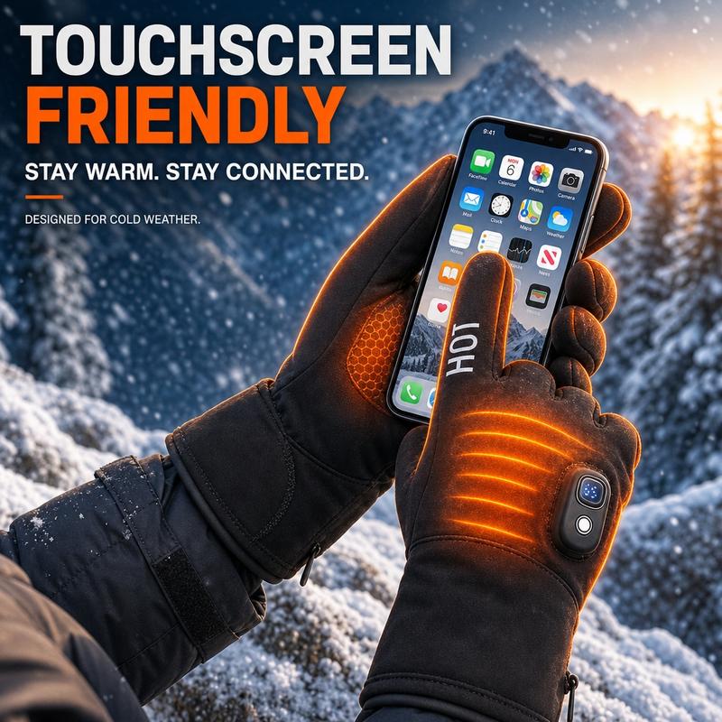 Pro Rechargeable Heated Gloves — 360° Full-Coverage Warming