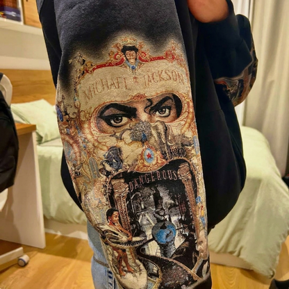 Michael Jackson Dangerous Zip Up Hooded Sweatshirt