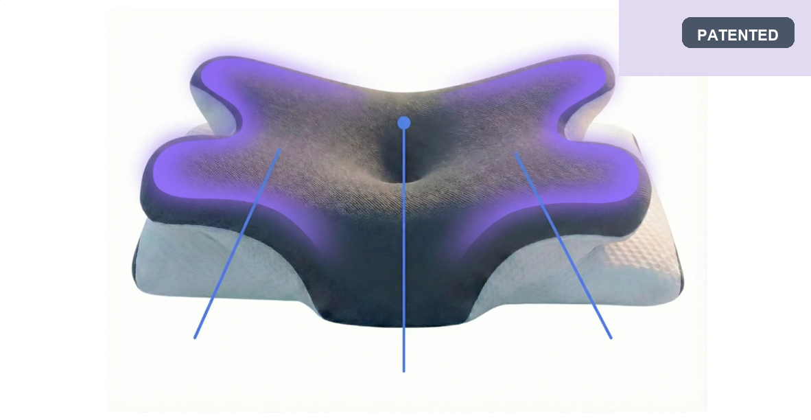 Pillow patented butterfly shape